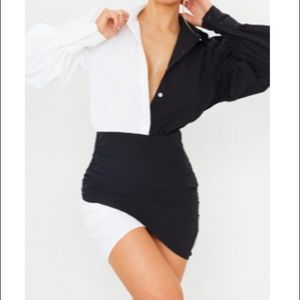 Monochrome mini dress